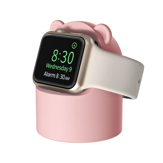 For Apple Watch Smart Watch Silicone Charging Holder without Charger(Pink) - Smart Wear by buy2fix | Online Shopping UK | buy2fix