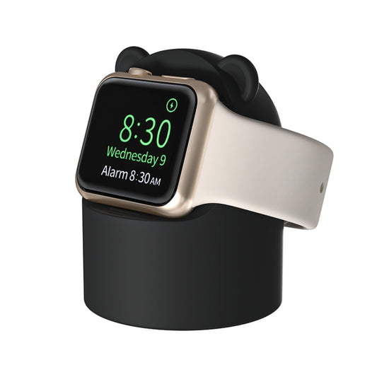 For Apple Watch Smart Watch Silicone Charging Holder without Charger(Black) - Smart Wear by buy2fix | Online Shopping UK | buy2fix