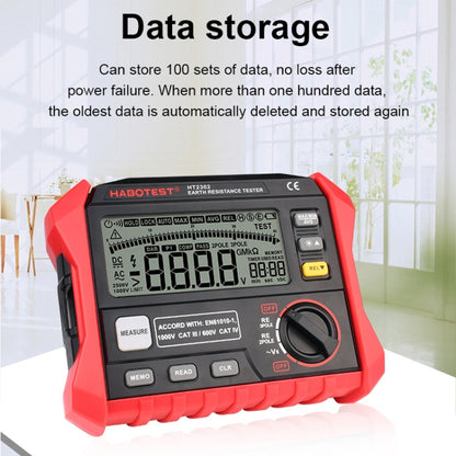 HABOTEST HT2302 Multifunctional Digital Display Grounding Resistance Tester - Current & Voltage Tester by HABOTEST | Online Shopping UK | buy2fix