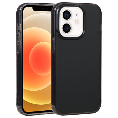 For iPhone 12 GEBEI Acrylic Phone Case(Transparent Black) - iPhone 12 / 12 Pro Cases by GEBEI | Online Shopping UK | buy2fix