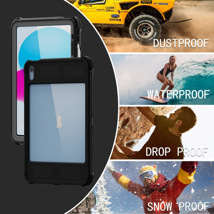 For iPad 10th Gen 10.9 2022 RedPepper Shockproof Dustproof Waterproof Tablet Case(Black) - iPad 10th Gen 10.9 Cases by RedPepper | Online Shopping UK | buy2fix