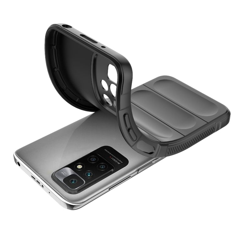 For Xiaomi Redmi 10 Magic Shield TPU + Flannel Phone Case(Light Blue) - Xiaomi Cases by buy2fix | Online Shopping UK | buy2fix