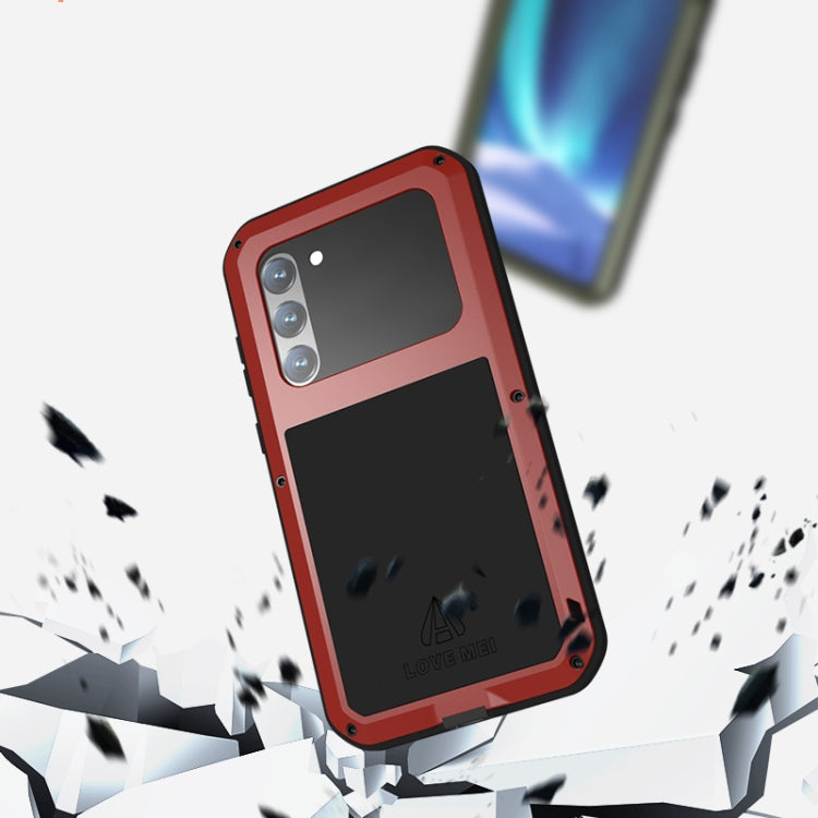 For Samsung Galaxy S23+ 5G LOVE MEI Metal Shockproof Life Waterproof Dustproof Phone Case(Silver) - Galaxy S23+ 5G Cases by LOVE MEI | Online Shopping UK | buy2fix