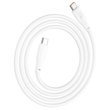 hoco X93 60W USB-C/Type-C to USB-C/Type-C Fast Charge Data Cable, Length:1m(White) -  by hoco | Online Shopping UK | buy2fix