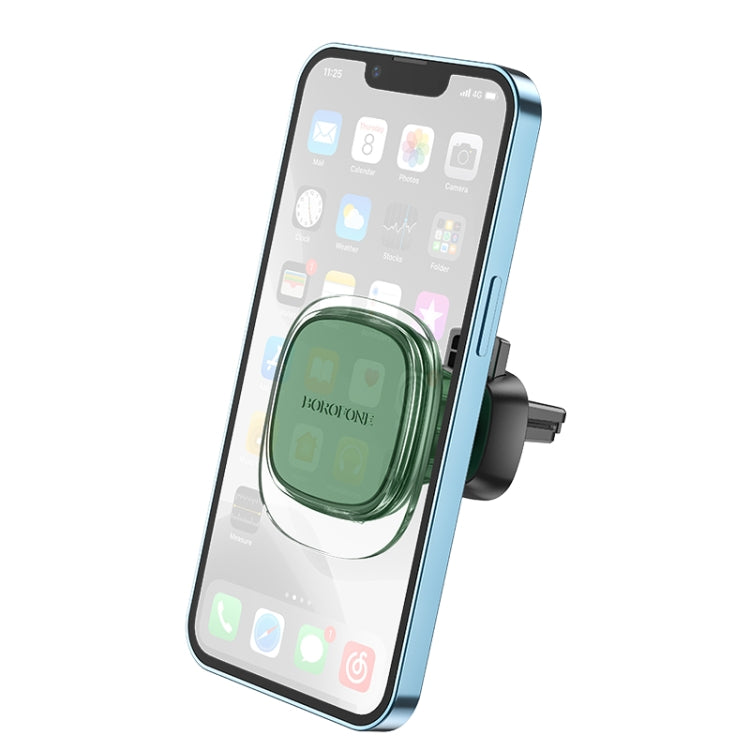 Borofone BH82 Car Air Vent Magnetic Phone Mount(Green) - In Car by Borofone | Online Shopping UK | buy2fix