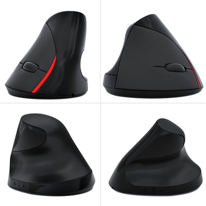 HXSJ A889 6 Keys 2400DPI 2.4GHz Vertical Wireless Mouse Rechargeable(Black) -  by HXSJ | Online Shopping UK | buy2fix
