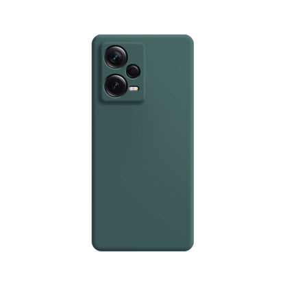 For Xiaomi Redmi Note 12 5G Global Imitation Liquid Silicone Phone Case(Dark Green) - Note 12 Cases by buy2fix | Online Shopping UK | buy2fix