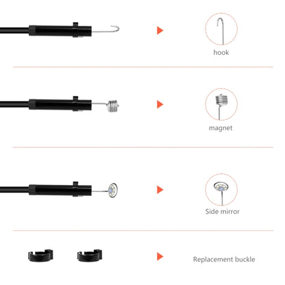 P130 8mm 4.3 inch Dual Camera with Screen Endoscope, Length:5m - Consumer Electronics by buy2fix | Online Shopping UK | buy2fix