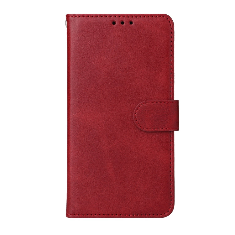 For Xiaomi Redmi 11A 4G/12C Classic Calf Texture Flip Leather Phone Case(Red) - Xiaomi Cases by buy2fix | Online Shopping UK | buy2fix