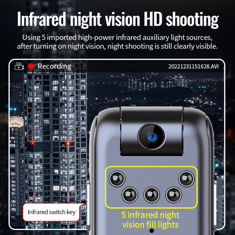 JNN V13 1080P Multifunctional Infrared Night Vision Recorder, Capacity:No Memory(Black) - Security by JNN | Online Shopping UK | buy2fix