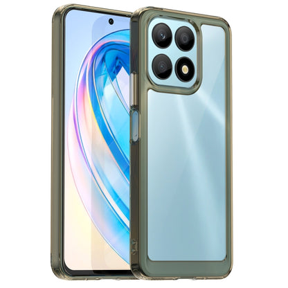 For Honor X8a Colorful Series Acrylic + TPU Phone Case(Transparent Grey) - Honor Cases by buy2fix | Online Shopping UK | buy2fix