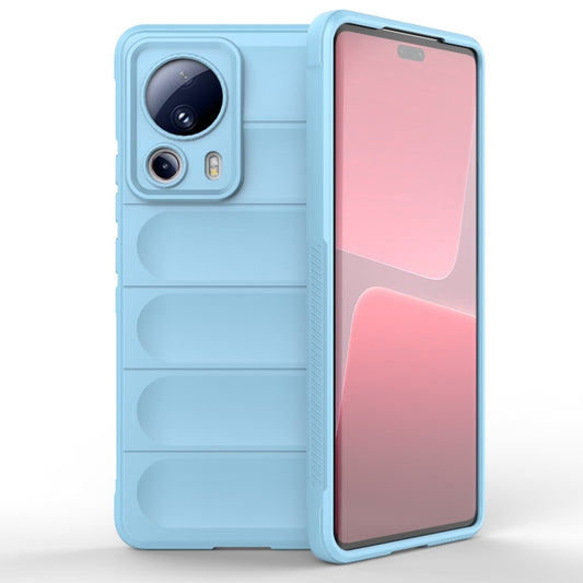 For Xiaomi 13 Lite Magic Shield TPU + Flannel Phone Case(Light Blue) - 13 Lite Cases by buy2fix | Online Shopping UK | buy2fix