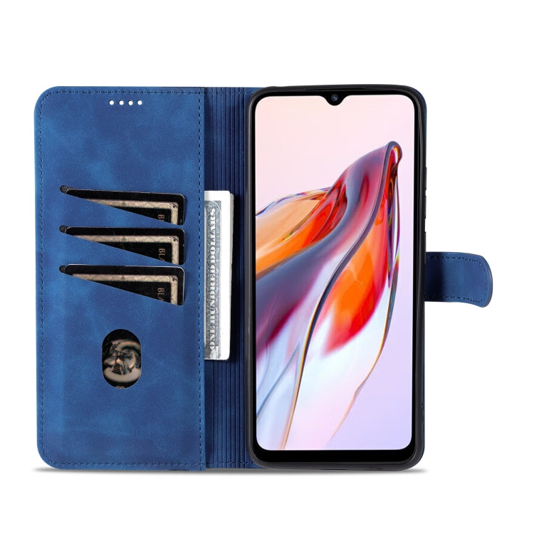 For Xiaomi Redmi 12C / Redmi 11A / Poco C55 AZNS Skin Feel Calf Texture Flip Leather Phone Case(Blue) - Xiaomi Cases by AZNS | Online Shopping UK | buy2fix