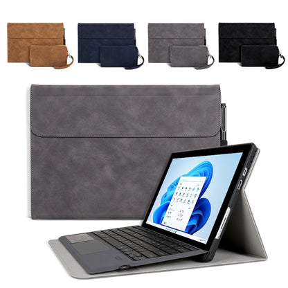 For Microsoft Surface Pro 7+ / 7 / 6 / 5 / 4 Sheepskin All-Inclusive Shockproof Protective Case with Power Bag(Black) - Others by buy2fix | Online Shopping UK | buy2fix