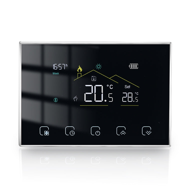 BHT-8000RF-VA- GBC Wireless Smart LED Screen Thermostat Without WiFi, Specification:Electric / Boiler Heating - Thermostat & Thermometer by buy2fix | Online Shopping UK | buy2fix