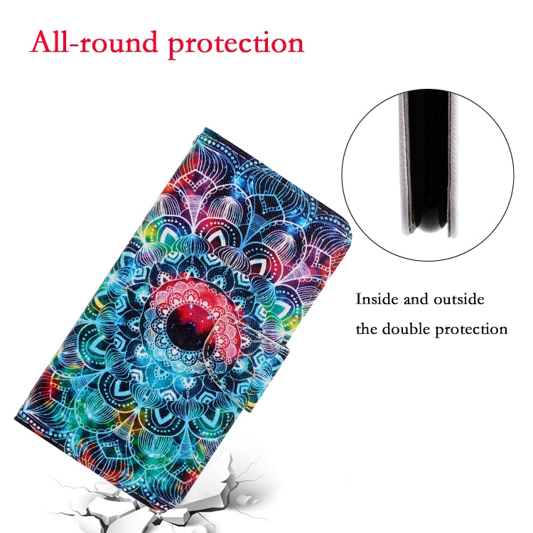 For Xiaomi Redmi Note 12 4G Global Colored Drawing Pattern Flip Leather Phone Case(Mandala) - Note 12 Cases by buy2fix | Online Shopping UK | buy2fix
