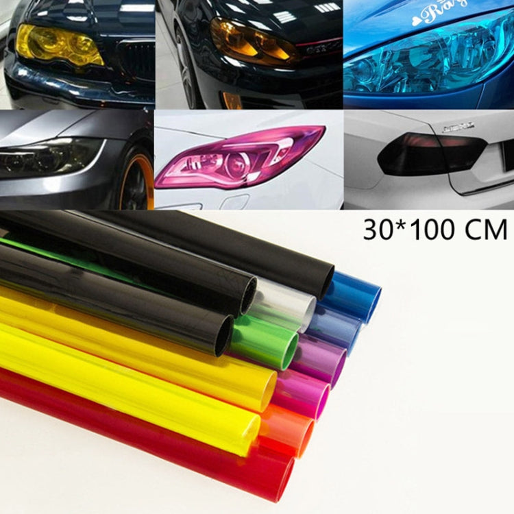 2pcs Car Headlight Protective Film Tail Light Film Motorcycle Fog Light Film, Size:30 x 100cm(Purple) - In Car by buy2fix | Online Shopping UK | buy2fix