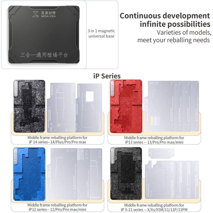 For Huawei Mate 40 Pro Qianli Mega-idea Multi-functional Middle Frame Positioning BGA Reballing Platform - Repair Platform by QIANLI | Online Shopping UK | buy2fix