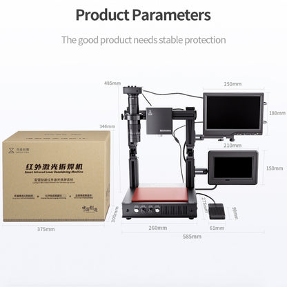 Mega-idea Intelligent Infrared Laser Desoldering Machine, Model:Without Microscope Set(EU Plug) - Separation Equipment by QIANLI | Online Shopping UK | buy2fix