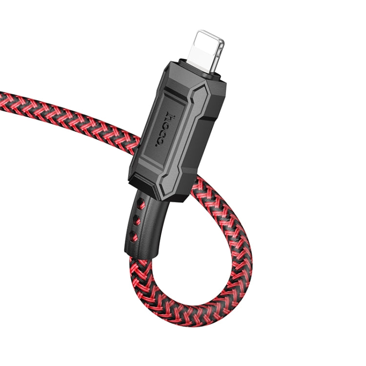 hoco X94 Leader 2.4A USB to 8 Pin Charging Data Dable, Length:1m(Red) - Normal Style Cable by hoco | Online Shopping UK | buy2fix