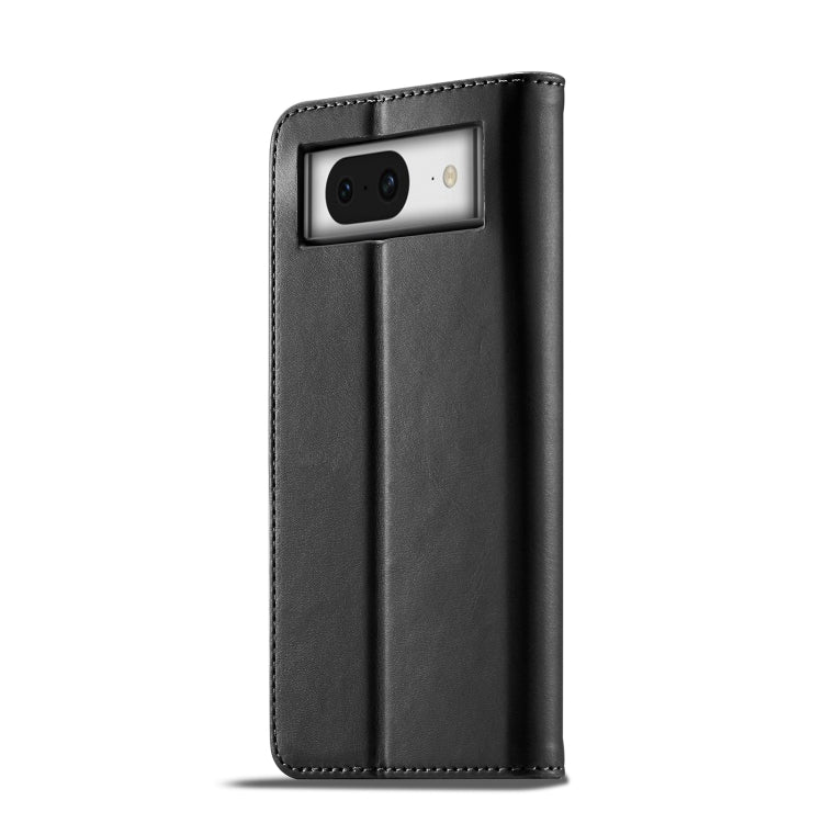 For Google Pixel 7a LC.IMEEKE Calf Texture Horizontal Flip Leather Phone Case(Black) - Google Cases by LC.IMEEKE | Online Shopping UK | buy2fix