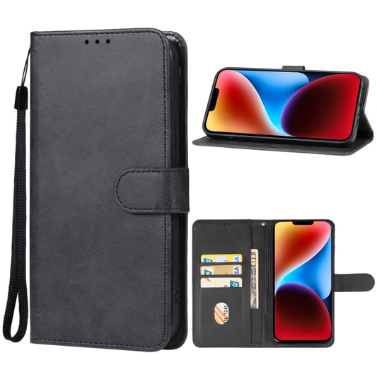 For iPhone 15 Plus Leather Phone Case(Black) - iPhone 15 Plus Cases by buy2fix | Online Shopping UK | buy2fix