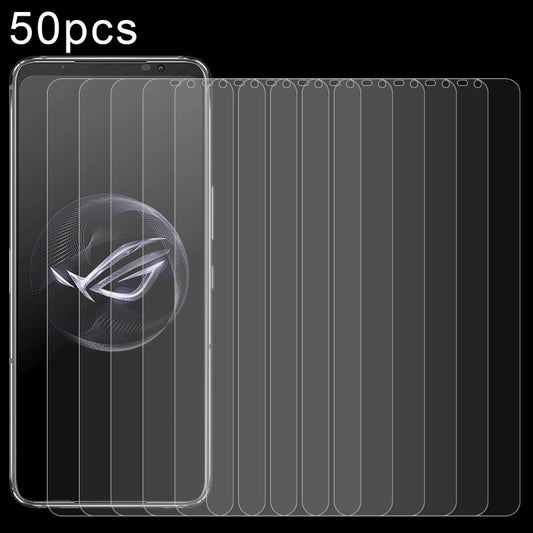 For Asus ROG Phone 7 Ultimate 50pcs 0.26mm 9H 2.5D Tempered Glass Film - ASUS Tempered Glass by buy2fix | Online Shopping UK | buy2fix