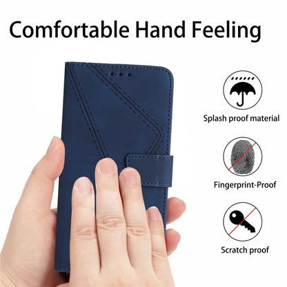 For Sony Xperia 10 IV Stitching Embossed Leather Phone Case(Blue) - Sony Cases by buy2fix | Online Shopping UK | buy2fix