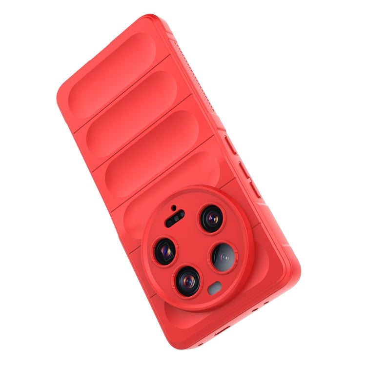 For Xiaomi 13 Ultra Magic Shield TPU + Flannel Phone Case(Red) - 13 Ultra Cases by buy2fix | Online Shopping UK | buy2fix