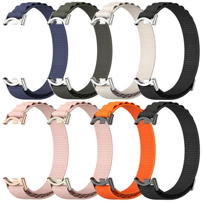 For Xiaomi Mi Band 8 / 9 / 9 NFC Mijobs Nylon Breathable Watch Band(Orange Black) - Watch Bands by MIJOBS | Online Shopping UK | buy2fix