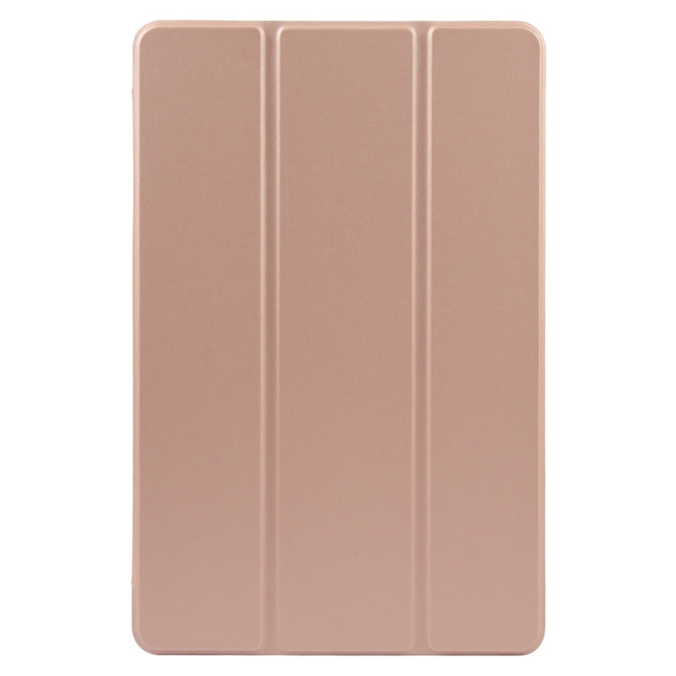 For Xiaomi Pad 6 / Pad 6 Pro Three-fold Holder Flip Tablet Leather Case(Rose Gold) -  by buy2fix | Online Shopping UK | buy2fix