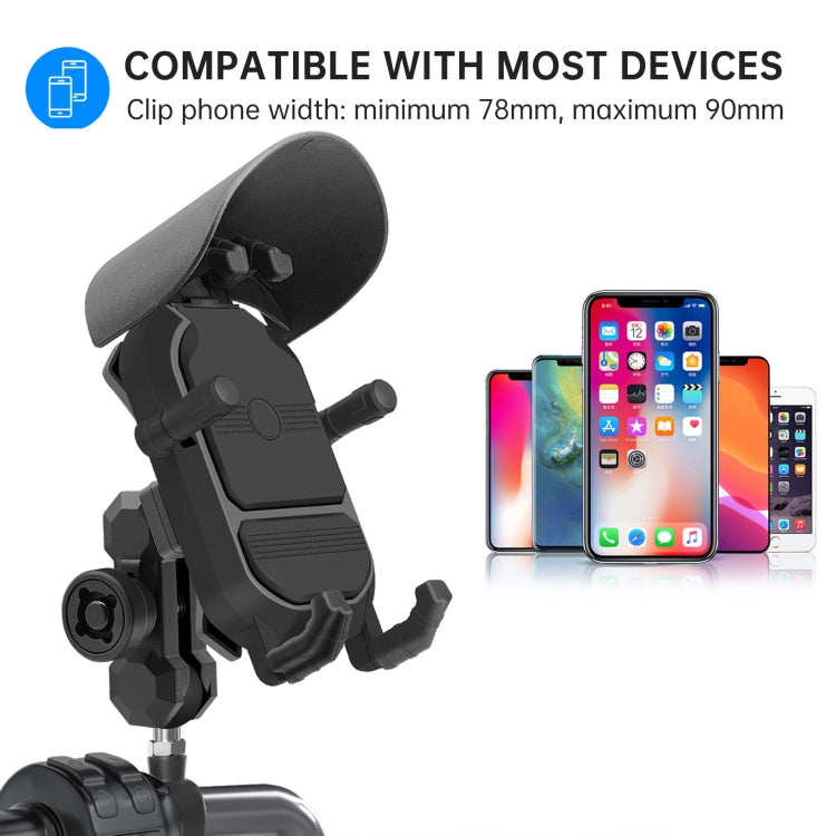 WUPP ZH-1848A1 Motorcycle Shock Absorption Riding Phone Navigation Holder, Style:M8 Ball Joint - Holder by WUPP | Online Shopping UK | buy2fix