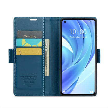For Xiaomi Mi 11 Lite CaseMe 023 Butterfly Buckle Litchi Texture RFID Anti-theft Leather Phone Case(Blue) - Xiaomi Cases by CaseMe | Online Shopping UK | buy2fix