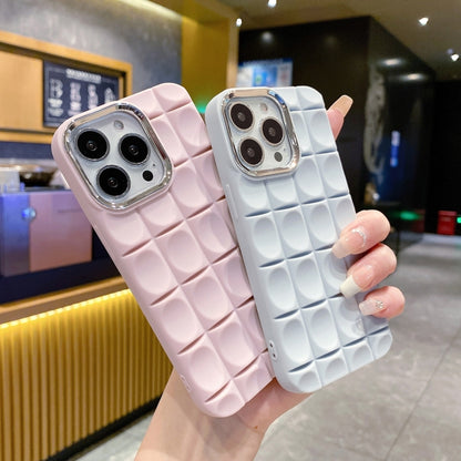 For iPhone 11 Groove Pattern Electroplating TPU Phone Case(Pink) - iPhone 11 Cases by buy2fix | Online Shopping UK | buy2fix