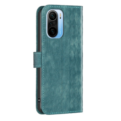 For Xiaomi 11i / Redmi K40 Plaid Embossed Leather Phone Case(Green) - Xiaomi Cases by buy2fix | Online Shopping UK | buy2fix