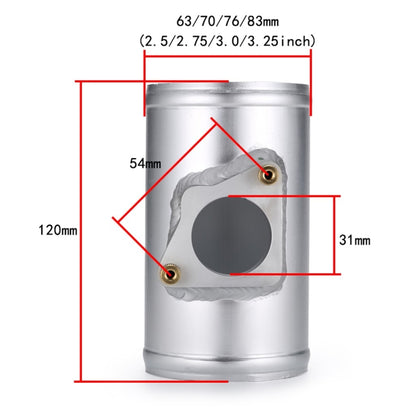 83mm XH-UN602 Car Modified Engine Air Flow Meter Flange Intake Sensor Base for Toyota / Mazda - In Car by buy2fix | Online Shopping UK | buy2fix