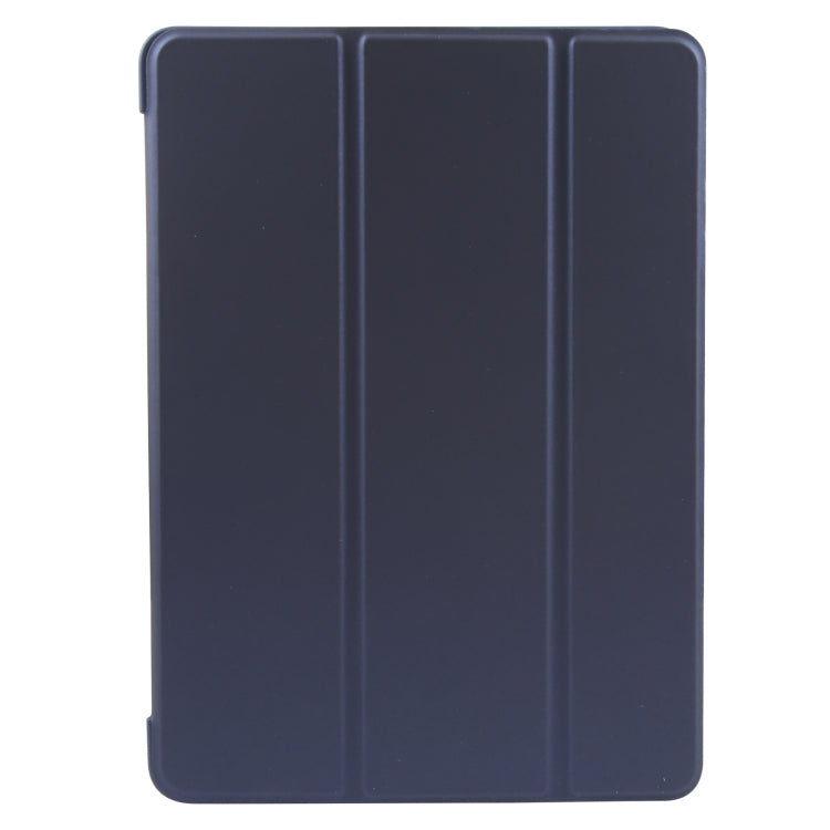 For iPad 9.7 2018 & 2017 / Air / Air2 GEBEI 3-folding Holder Shockproof Flip Leather Tablet Case(Dark Blue) - iPad 9.7 (2018) & (2017) Cases by GEBEI | Online Shopping UK | buy2fix