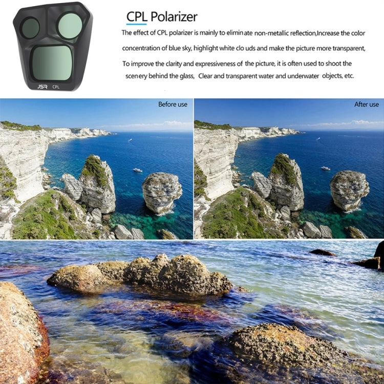 For DJI Mavic 3 Pro JSR GB 3 in 1 CPL ND8 ND16 Lens Filter - Mavic Lens Filter by JSR | Online Shopping UK | buy2fix