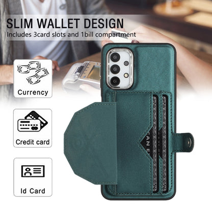 For Samsung Galaxy A32 5G Shockproof Leather Phone Case with Card Holder(Green) - Galaxy A32 5G Cases by buy2fix | Online Shopping UK | buy2fix