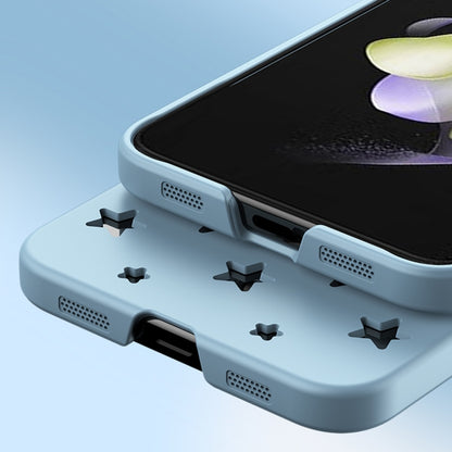 For Samsung Galaxy Z Flip5 Star Pattern PC Skin Feel Shockproof Phone Case(Pink) - Galaxy Z Flip5 Cases by buy2fix | Online Shopping UK | buy2fix
