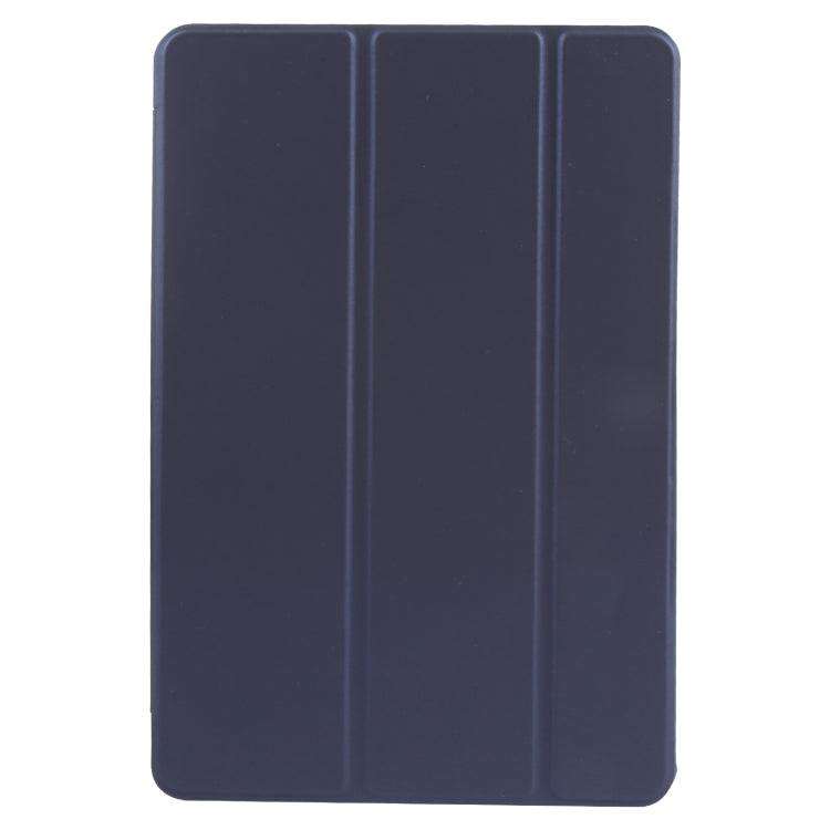 For Huawei MatePad 11 2023 GEBEI 3-folding Holder Shockproof Flip Leather Tablet Case(Dark Blue) - Huawei by GEBEI | Online Shopping UK | buy2fix