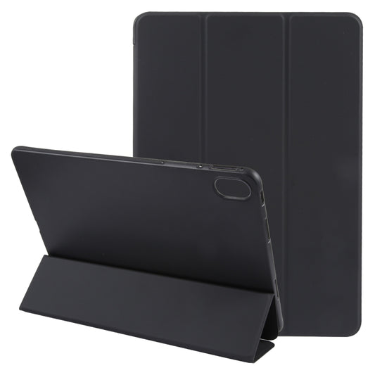 For Huawei MatePad Air 11.5 GEBEI 3-folding Holder Shockproof Flip Leather Tablet Case(Black) - Huawei by GEBEI | Online Shopping UK | buy2fix