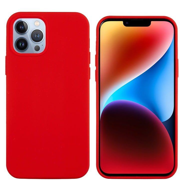 For iPhone 15 Pro Solid Color Silicone Phone Case(Red) - iPhone 15 Pro Cases by buy2fix | Online Shopping UK | buy2fix