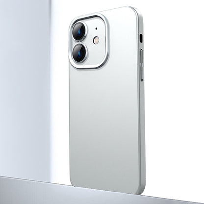 For iPhone 12 Frosted Metal Material Phone Case with Lens Protection(White) - iPhone 12 / 12 Pro Cases by buy2fix | Online Shopping UK | buy2fix