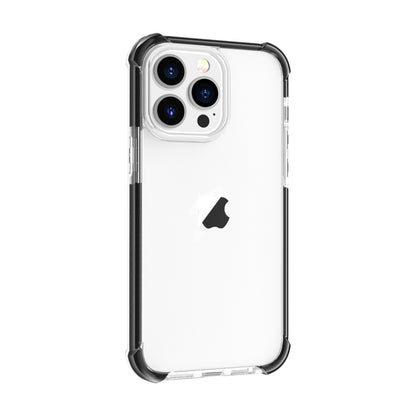 For iPhone 15 Pro Four-corner Shockproof TPU + Acrylic Phone Case(Black + Transparent) - iPhone 15 Pro Cases by buy2fix | Online Shopping UK | buy2fix