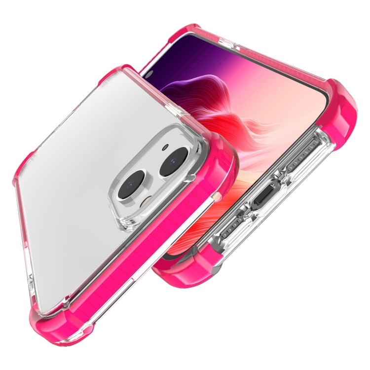 For iPhone 15 Plus Four-corner Shockproof TPU + Acrylic Phone Case(Pink) - iPhone 15 Plus Cases by buy2fix | Online Shopping UK | buy2fix
