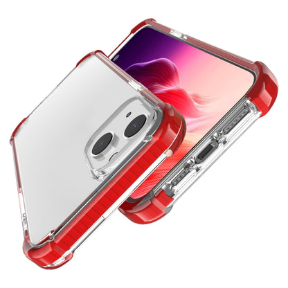 For iPhone 15 Four-corner Shockproof TPU + Acrylic Phone Case(Red) - iPhone 15 Cases by buy2fix | Online Shopping UK | buy2fix