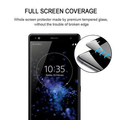 For Sony Xperia XZ2 25pcs 3D Curved Edge Full Screen Tempered Glass Film - Sony Tempered Glass by buy2fix | Online Shopping UK | buy2fix