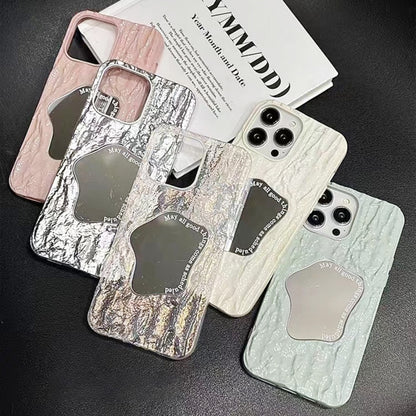 For iPhone SE 2022 /2020 / 8 / 7 Embossed Rock Texture Mirror TPU Phone Case(Translucent) - iPhone SE 2022 / 2020 / 8 / 7 Cases by buy2fix | Online Shopping UK | buy2fix