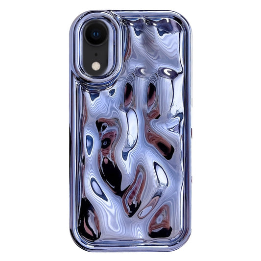 For iPhone XR Electroplating Meteorite Texture TPU Phone Case(Blue) - More iPhone Cases by buy2fix | Online Shopping UK | buy2fix